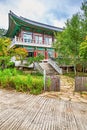 Traditional architecture old building temple in Korea Royalty Free Stock Photo