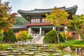 Traditional architecture old building temple in Korea Royalty Free Stock Photo