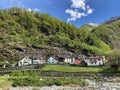 Traditional architecture and old houses of the Bignasco village The Maggia Valley or Valle Maggia or Maggiatal