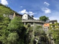 Traditional architecture and old houses in the hamlet of Rovana The Rovana Valley or Valle Rovana, Val Rovana or Das Rovanatal