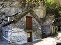 Traditional architecture and old houses in the hamlet of Rovana The Rovana Valley or Valle Rovana, Val Rovana or Das Rovanatal