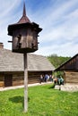 traditional architecture in open air museum in Vysoky Chlumec, Central Bohemian region, Czech republic. Collection of typical reg