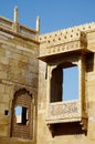 Traditional architecture of Rajasthan-haveli with latticed windows