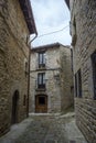 Traditional architecture in Sos del Rey Catolico Royalty Free Stock Photo