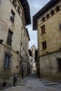 Traditional architecture in Sos del Rey Catolico Royalty Free Stock Photo