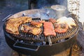 Traditional argentine asado. Royalty Free Stock Photo