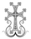 Traditional Armenian Apostolic Church cross clip art Royalty Free Stock Photo