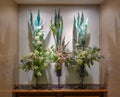 Traditional arrangement of flowers in Japanese: ikebana. City of Kobe, Hyougo Prefecture, Japan Royalty Free Stock Photo