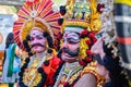 Traditional artist performing Yakshagana