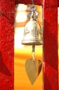 Traditional asian bell in temple Royalty Free Stock Photo