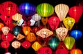 Traditional asian culorful lanterns on chinese market Royalty Free Stock Photo