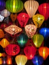 Traditional asian culorful lanterns on chinese market Royalty Free Stock Photo