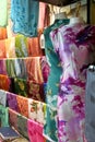 Traditional asian fabrics Royalty Free Stock Photo