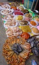 Traditional Asian fish market stall Royalty Free Stock Photo
