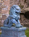 Traditional asian lion statue