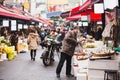 Traditional Asian market in South Korea