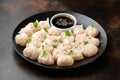 Traditional Asian Prawn or shrimp dumplings hakau, ha kauw or har gow.