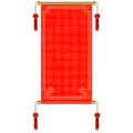 Traditional Asian red scroll