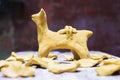 Traditional aymara bread quispina Royalty Free Stock Photo