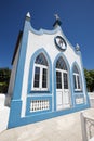 Traditional Azores catholic chapel in Santo Antao. Sao Jorge. Po Royalty Free Stock Photo