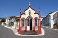 Traditional Azores catholic chapel in Topo. Sao Jorge. Portugal Royalty Free Stock Photo