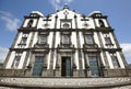 Traditional azores church in Flores island. Nossa Senhora da Con