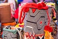 Traditional bags hand knitted by Wayuu women