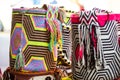 Traditional bags hand knitted by Wayuu women