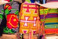 Traditional bags hand knitted by Wayuu women
