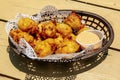 Traditional Bahamian conch fritters