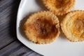 Traditional Bakewell Pudding Viewed from the top Royalty Free Stock Photo