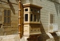 Traditional balcony in the old town of Valletta, Malta