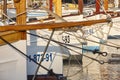 Traditional balearic boats, llauts. Soller harbor. Mallorca island