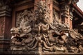 Traditional Balinese architecture. Generate ai