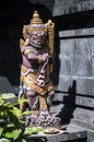 Traditional balinese hindu statues in bali temple indonesia Royalty Free Stock Photo