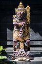 Traditional balinese hindu statues in bali temple indonesia Royalty Free Stock Photo