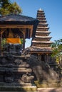 Traditional Balinese Hindu temple architecture Royalty Free Stock Photo