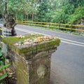 Traditional balinese offerings to gods in Bali