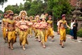 Traditional Balinese People Parade at Ubud