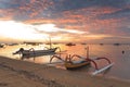 Traditional Balinese ships Jukung