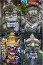 Traditional balinese statue on bali, indonesia Royalty Free Stock Photo