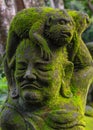 Traditional Balinese stone sculpture art and culture at Bali, Indonesia