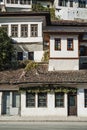 Traditional balkan houses in old town of berat albania