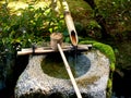 Traditional Bamboo Fountain Royalty Free Stock Photo
