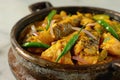 Traditional Bangladeshi Food Bhorta, Mashing Vegetables, Fish or Meat with Mustard Oil