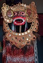 Traditional barong costume made of wood and wool