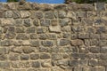 Traditional basalt stone wall