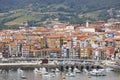 Traditional basque country fishing village of Bermeo. Spanish coastline town Royalty Free Stock Photo