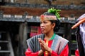 Traditional Batak Dancer dancing in Samosir Island