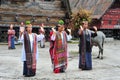 Traditional Batak dancers in Toba Lake